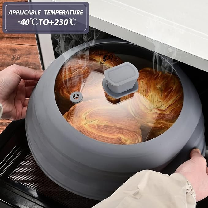 Microwave Splatter Cover Glass Cover Guard Lid - Image 2
