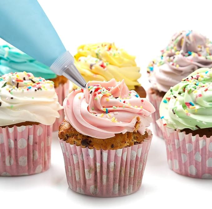 200Pcs Piping Bags and Tips Set, 12 Inch Pastry Bags, Cakes Decorating Kit - Image 7