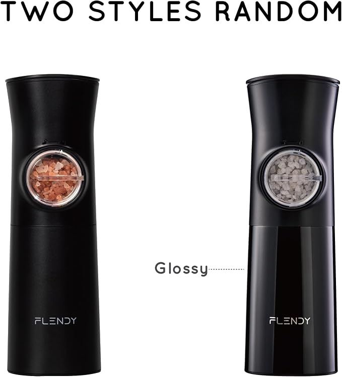 Flendy Gravity Electric Salt and Pepper Grinder Set Rechargeable, Automatic - Image 7
