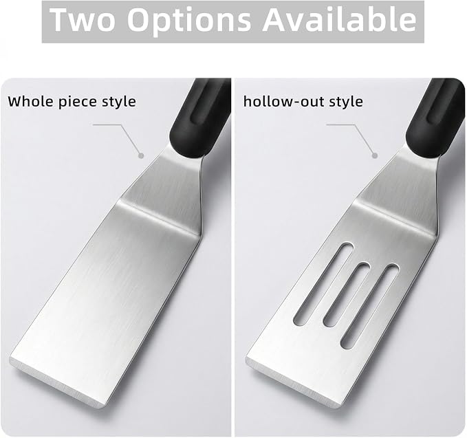 2-Pieces Small Metal Spatula Set, Mini Metal Spatulas - Image 2