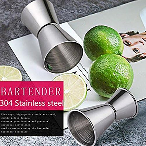 Stainless Steel Cocktail Muddler, Mixing Spoon, Jigger Set, Bar Tool