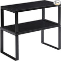 YMYNY Cabinet Shelf Organizer, Countertop Shelves Set of 2, Kitchen Spice Racks by High-qualityhomefurnishing