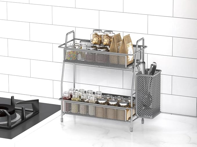 LEMIKKLE Spice Rack Organizer for Kitchen Counter, Spices Organizer and Storage - Image 6