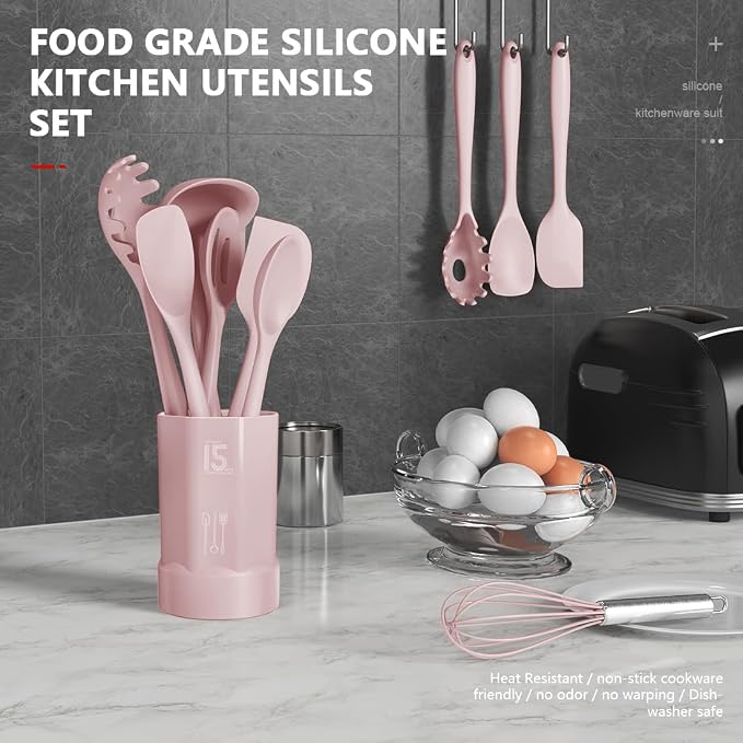 AOTHOD Silicone Cooking Utensils Set - Image 2