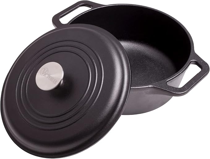 Victoria 4-Quart Cast Iron Dutch Oven by VictoriaCastIron