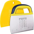 YGDZ Dough Scraper Chopper 2 Pcs, Stainless Steel Dough Cutter by YGDZ