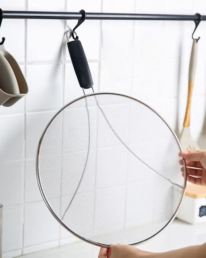 Large Splatter Screen for Frying Pan, 15 Inch Stainless Steel Grease Splatter - Image 5