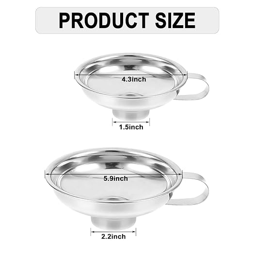 Stainless Steel Food Canning Funnels - Image 4