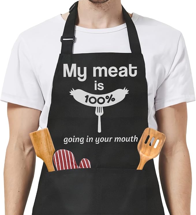 SANDJEST Funny Mens Aprons by SANDJEST