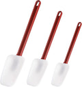 Silicone Rubber Spoonulas Pack of 3, Commercial Silicone Spoonulas, Commercial by Heffiso+Silicone+Utensils