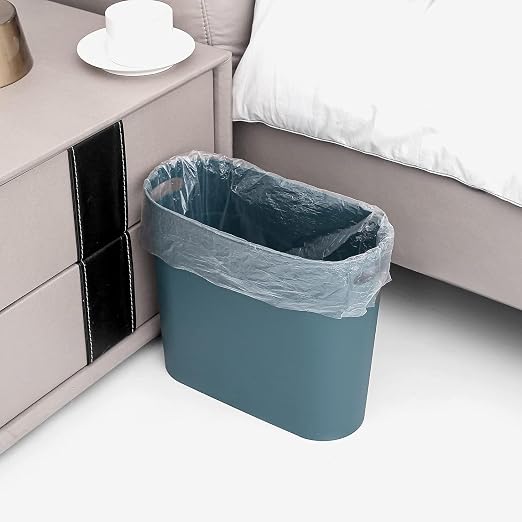 rejomiik Small Trash Can, Slim Garbage Can Plastic Waste Basket - Image 5