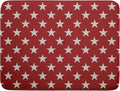 Patriotic July of 4th Red Star Dish Drying Mat by Aytipun