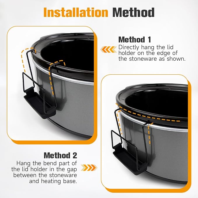 SOPHICO Slow Cooker Lid Holder for Cooking, Hand Free Pot Lid Organizer - Image 7