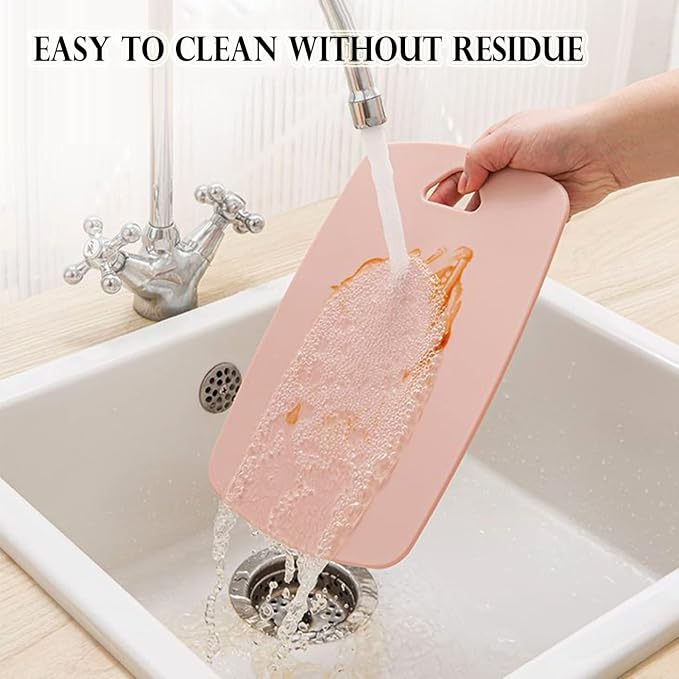 Cutting Boards for Kitchen, Plastic Cutting Board Set of 3, Thick Chopping - Image 5