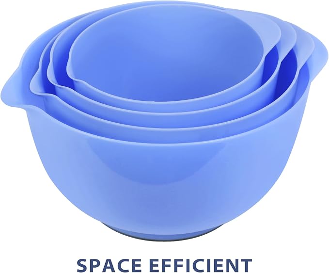 BoxedHome 4 Quart Large Plastic Mixing Bowls, Microwave Safe Mixing Bowl Set - Image 8