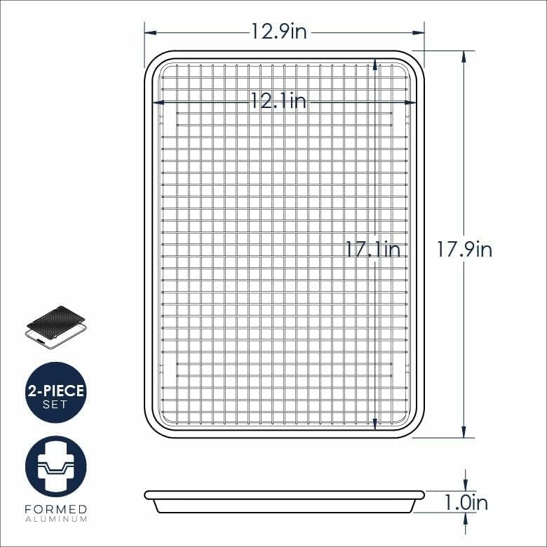 Nordic Ware - 43172AMZM Nordic Ware Half Sheet with Oven Safe Nonstick