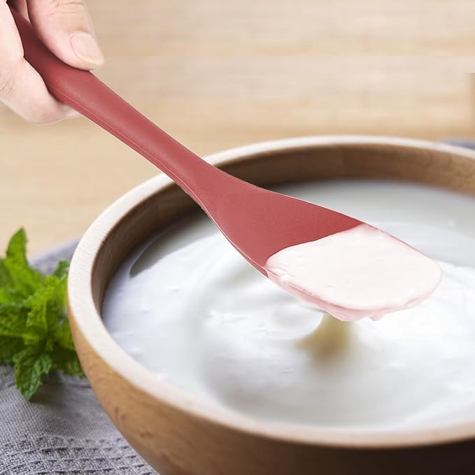 Upgrade Silicone Spatula Spoon Set, VOVOLY Heat Resistant Rubber Spoonula - Image 6