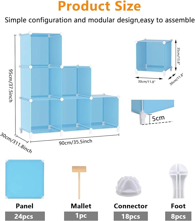 AWTATOS Cube Storage Organizer Protable Closet Organizers and Storage - Image 3