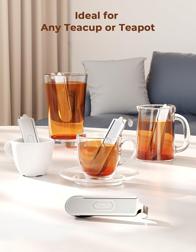 Tea Infuser for Loose Leaf Tea, 2-in-1 Tea Scoop Infuser Fine Mesh Tea - Image 8