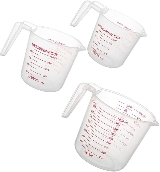 MIZORLIE Plastic Measuring Cup Set by MIZORLIE