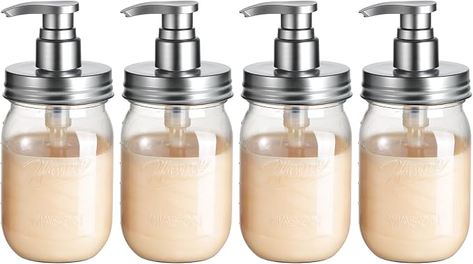 Amolliar Plastic Mason Jar Soap Dispenser by Amolliar