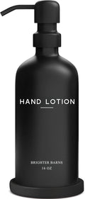 Black Glass Lotion Dispenser by BrighterBarns