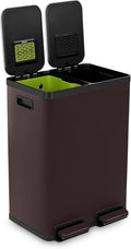 Simpli-Magic 60 Liter / 16 Gallon Rectangular Hands-Free Dual Compartment by Simpli-Magic