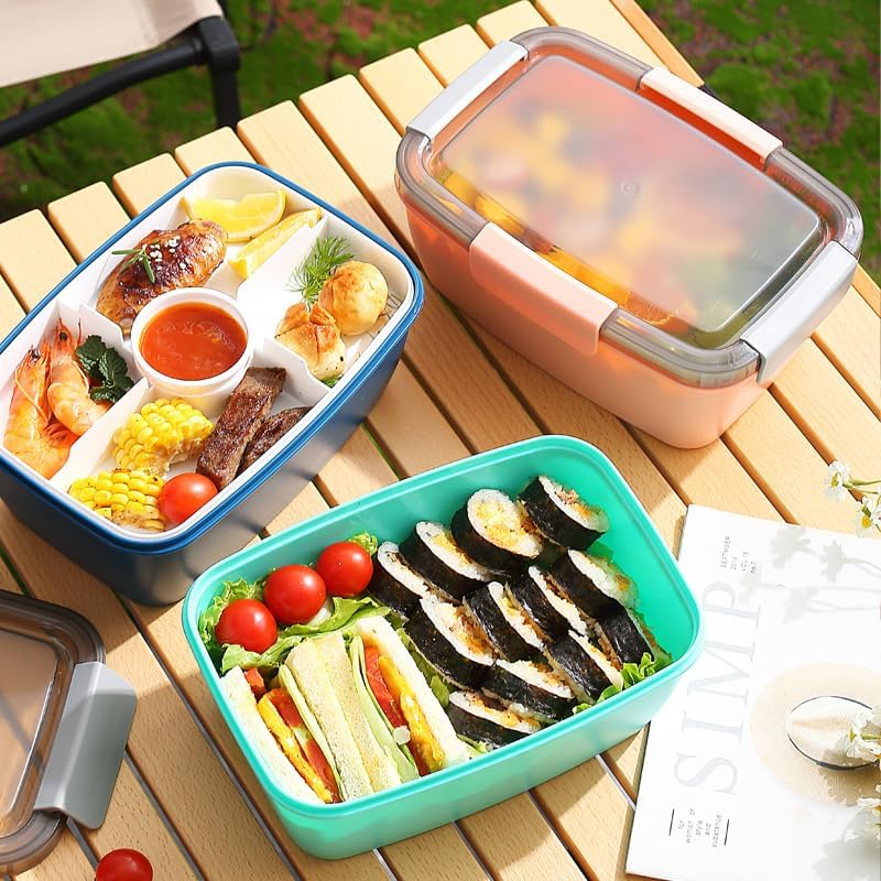 Youeon 3 Pcs 68 Oz Salad Lunch Containers