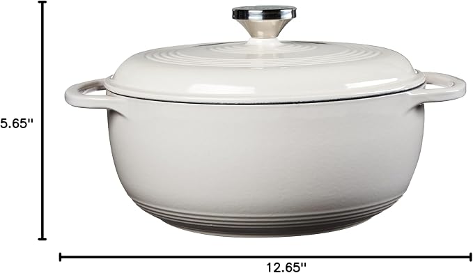 Lodge 4.5 Quart Enameled Cast Iron Dutch Oven - Image 7