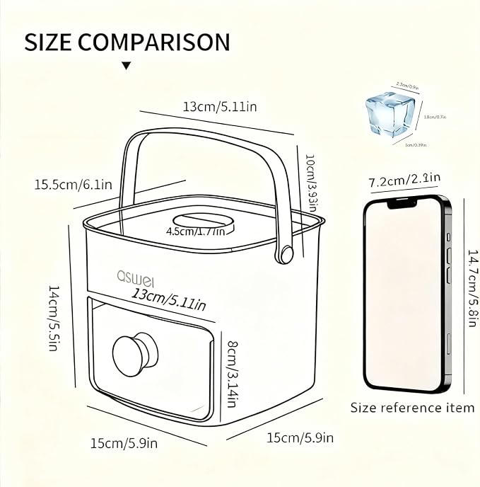 Plastic Ice Cube Trays with Bin and Scoop - Image 7