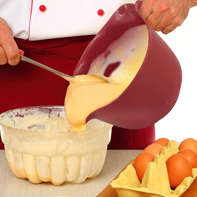 Glad Mixing Bowl with Handle – 3 Quart | Heavy Duty Plastic with Pour Spout and - Image 3