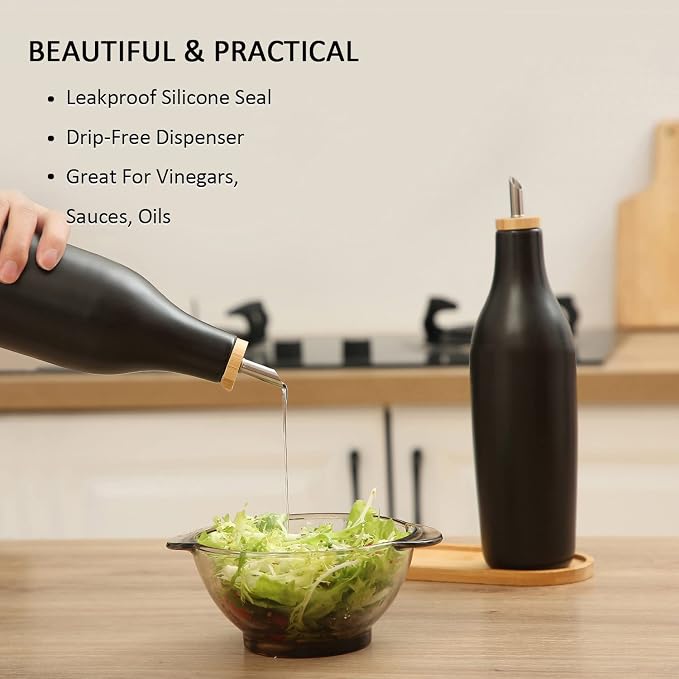 HOMCDALY Ceramic Olive Oil Dispenser - Image 4