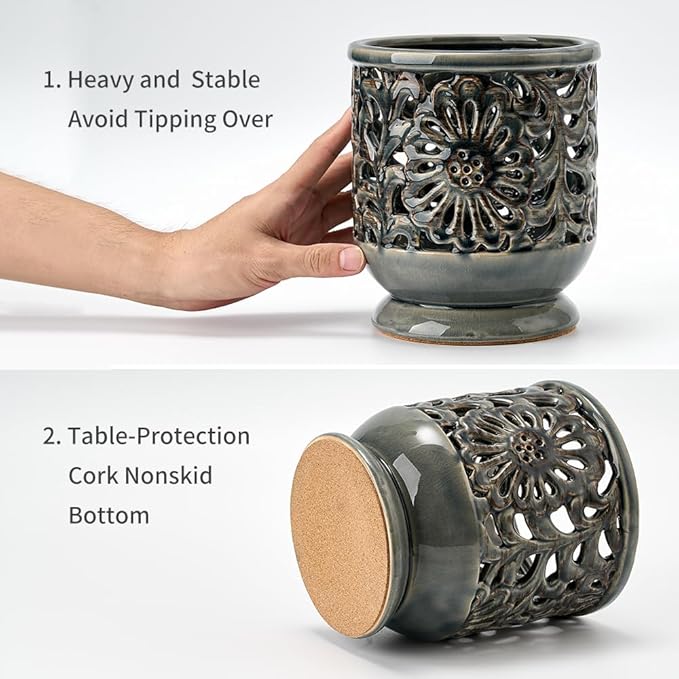 Farmhouse Kitchen Utensil Holder - Image 3