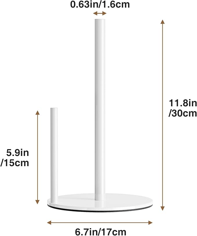 Paper Towel Holder White Kitchen Roll Holder, Paper Towel Holder - Image 6