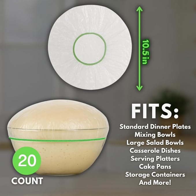 20 Bowl Covers - Reusable Plastic Food Covers - Image 2