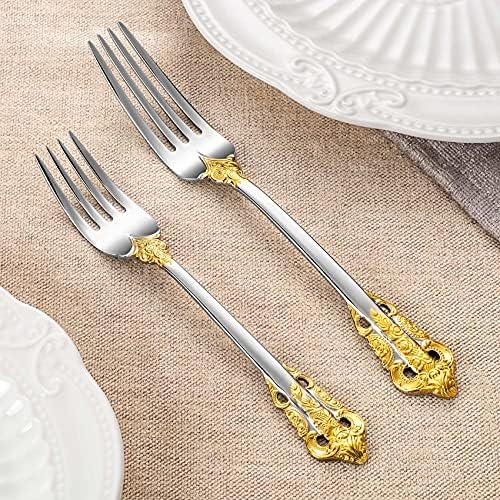 KEAWELL Luxury 20-Piece 18/10 Stainless Steel Flatware Set