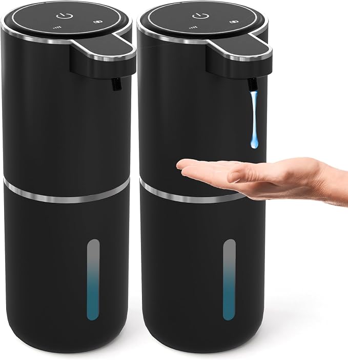 2 Pack Automatic Soap Dispenser Touchless, Liquid Hand Soap Dispenser 12.8oz by MTYGK