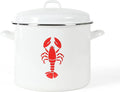 Martha Stewart 16-Quart Enamel on Steel Scratch-Resistant Lobster Stock Pot – by MarthaStewart