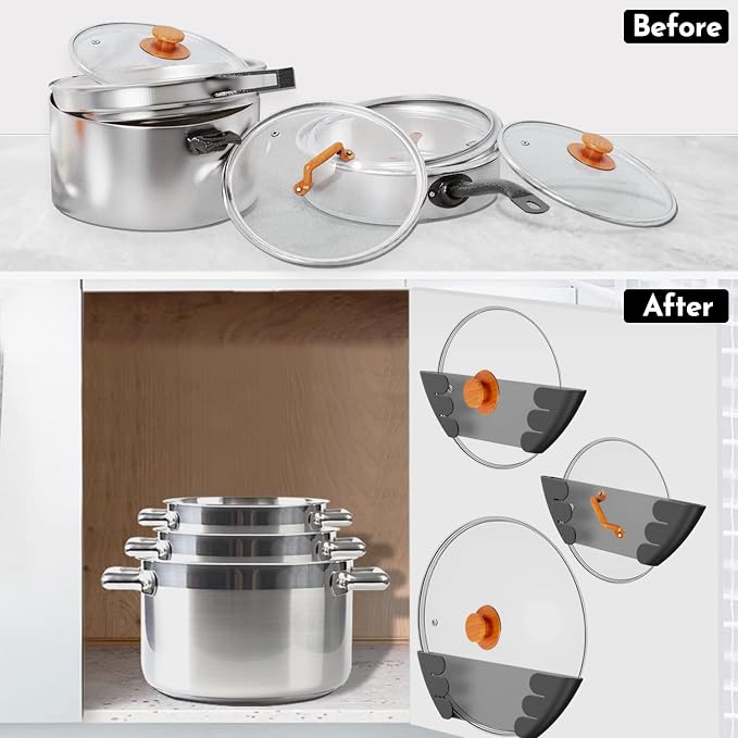 Universal Pot Lid Organizer for Cabinet - Image 6