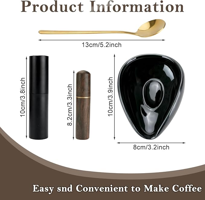 4Pcs Coffee Bean Dosing Cup and Spray Bottle Kit - Image 2