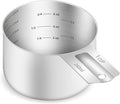 1PCS 1Cup Single Measuring Cup, Etched Inner Scale Stainless Steel Measure Scoop by BERYLER