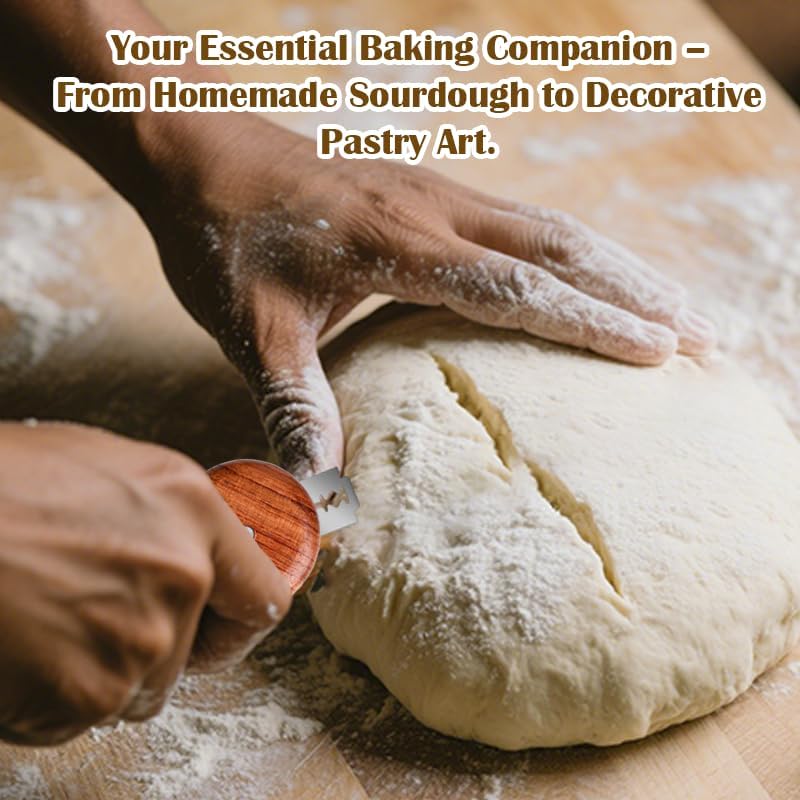 Personalized Bread Lame Sourdough Scorer - 5 Blades & A-Red Pouch
