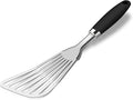 304 Stainless Steel Fish Spatula, Non-Slip Ergonomic Handle Slotted Spatula by JXWING