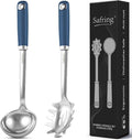 Safring Stainless Steel Soup Ladle and Spaghetti Spoon Set, Heat Resistant by Safring
