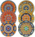 vancasso Colorful Dinner Plates Set of 6, 10.5 Inch Ceramic Kitchen