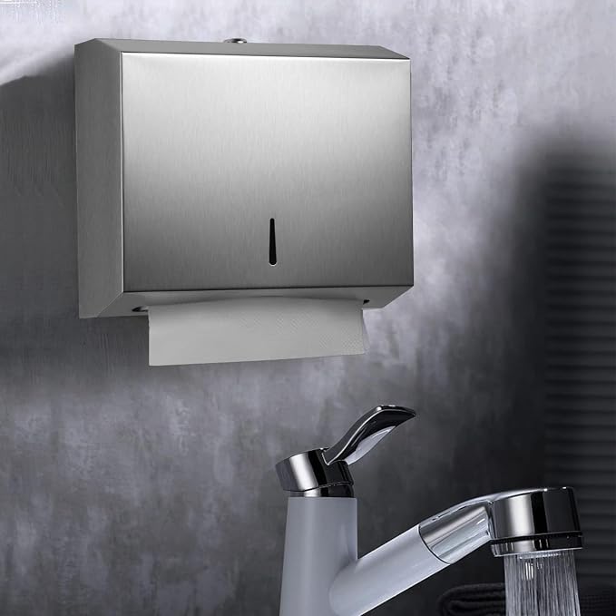 Comercial Paper Towel Dispenser Wall Mount, Stainless Steel Hand Towel Dispenser - Image 4
