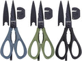 3-pack Kitchen Scissors All Purpose, Heavy Duty Kitchen Shears by SADOMAIN
