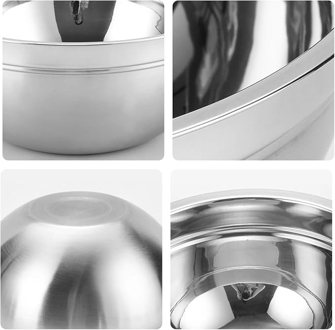 Mixing Bowls, Utensils for the Kitchen, Dishwasher Safe, 3.75L / 3.25L / 2.5L / - Image 6