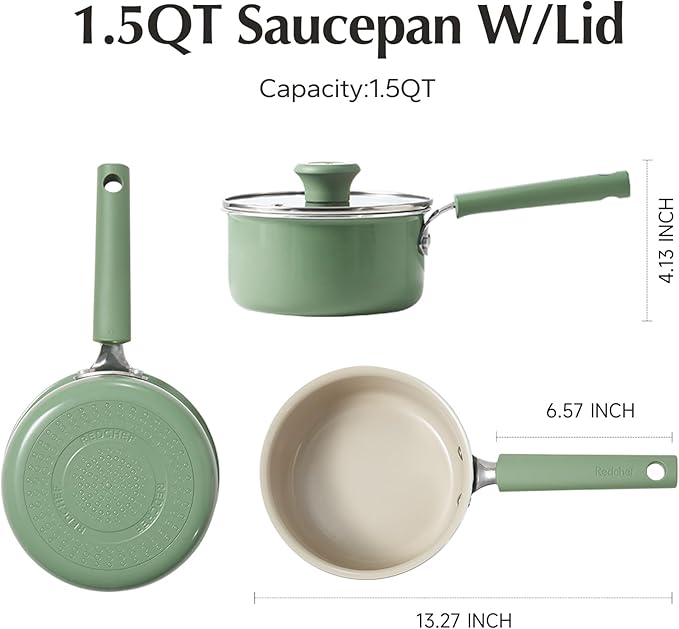 Redchef Ceramic Nonstick Saucepan - Image 7