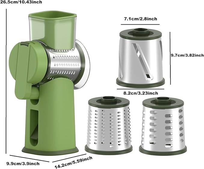 Rotary Cheese Grater Hand Crank - Image 3